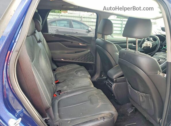 5NMS34AJ8MH336113 2021 HYUNDAI SANTA Blue Rear interior view