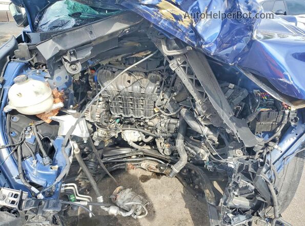5NMS34AJ8MH336113 2021 HYUNDAI SANTA Blue Engine compartment view