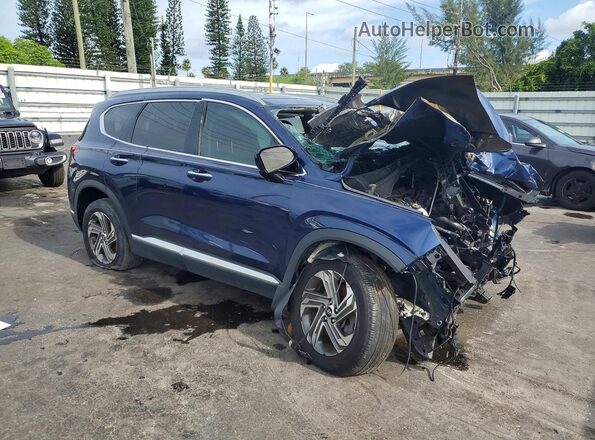 5NMS34AJ8MH336113 2021 HYUNDAI SANTA Blue Front right