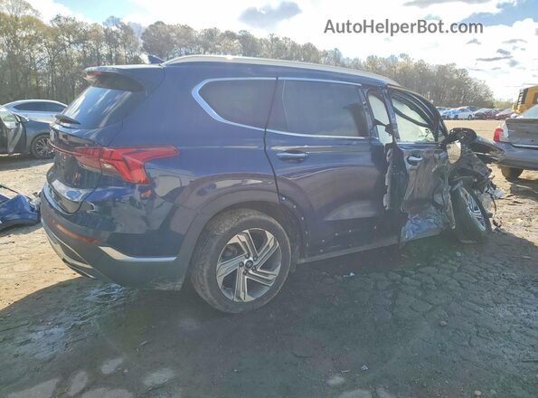 5NMS34AJ9NH379215 2022 HYUNDAI SANTA Blue Trasero derecho