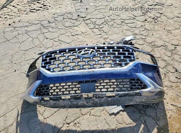 5NMS34AJ9NH379215 2022 HYUNDAI SANTA Blue Vista del compartimento del motor