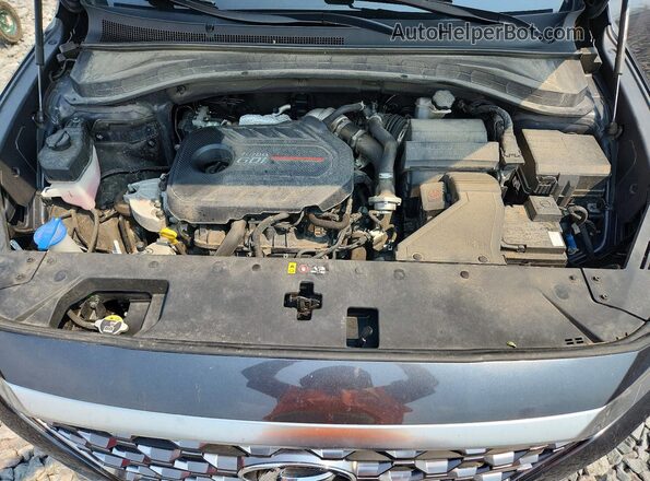 5NMS3CAA1LH300918 2020 HYUNDAI SANTA Gray Widok komory silnika