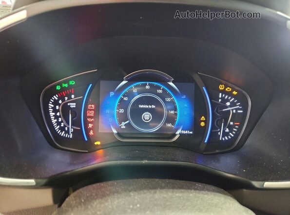 5NMS3CAA6LH182963 2020 HYUNDAI SANTA Blue Սարքավորումների վահանակի տեսք