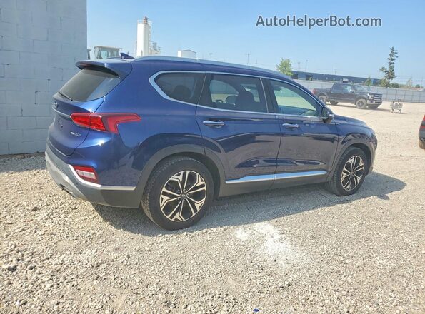 5NMS3CAA6LH207411 2020 HYUNDAI SANTA Синий Задняя правая четверть