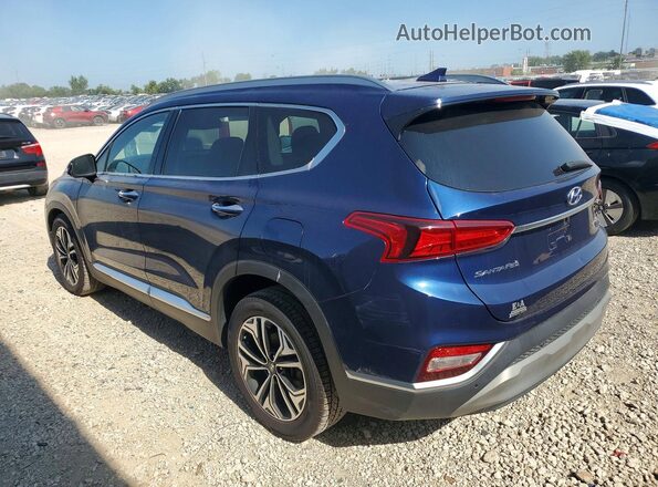 5NMS3CAA6LH207411 2020 HYUNDAI SANTA Синий Задняя левая четверть