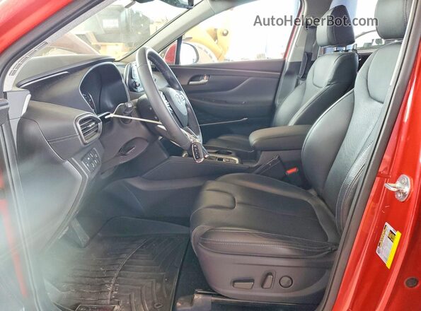 5NMS3CAA7LH292324 2020 HYUNDAI SANTA Red Front interior view
