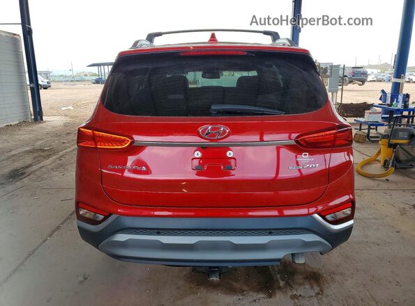 5NMS3CAA7LH292324 2020 HYUNDAI SANTA Red Rear view