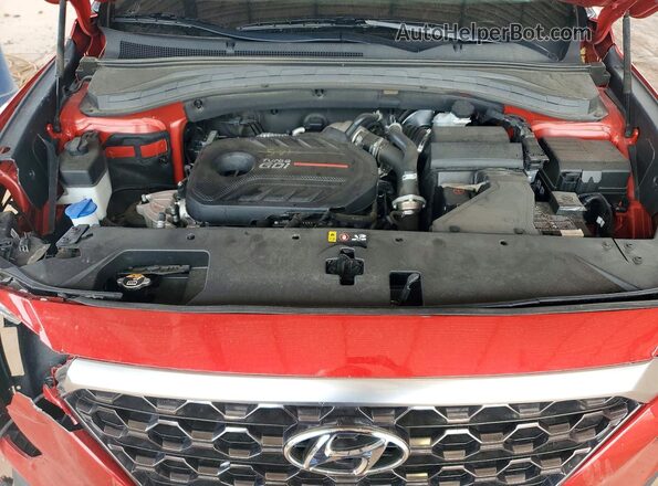 5NMS3CAA7LH292324 2020 HYUNDAI SANTA Red Engine compartment view