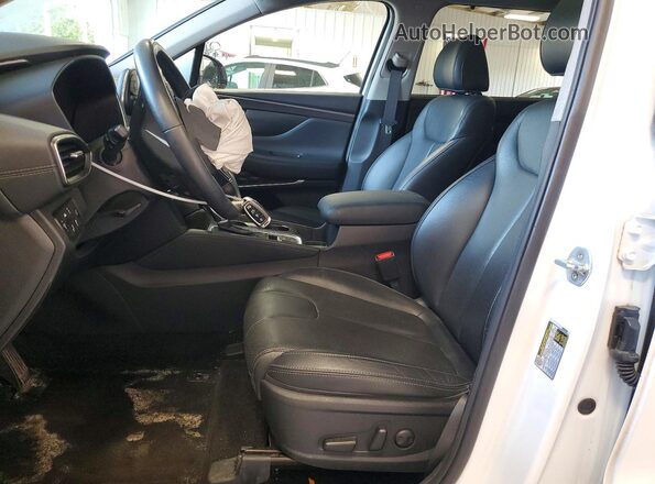 5NMS3CAD1LH275514 2020 HYUNDAI SANTA White Widok wnętrza z przodu