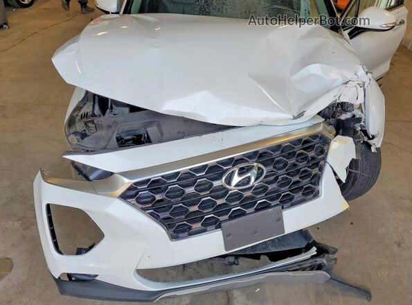 5NMS3CAD1LH275514 2020 HYUNDAI SANTA White Widok komory silnika