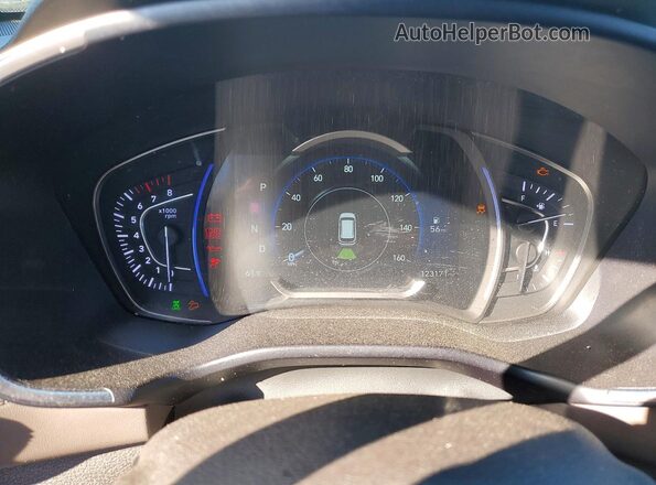 5NMS3CAD1LH281636 2020 HYUNDAI SANTA Silver Вид щитка приладів