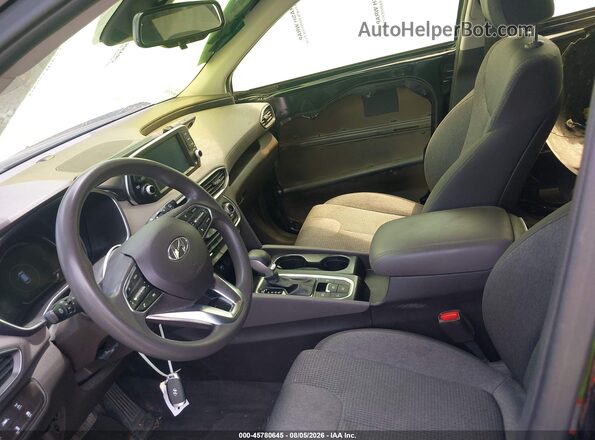 5NMS3CAD2KH019106 2019 HYUNDAI SANTA FE Black Widok wnętrza z przodu
