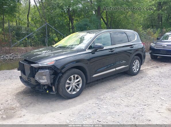 5NMS3CAD2KH019106 2019 HYUNDAI SANTA FE Black Przód lewy