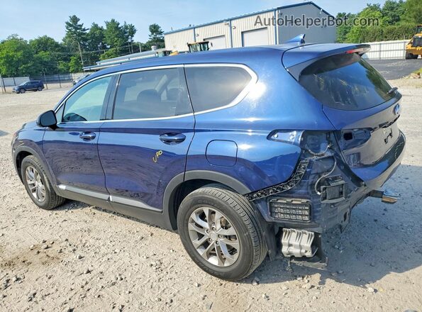 5NMS3CAD2KH086675 2019 HYUNDAI SANTA Blue Rear left