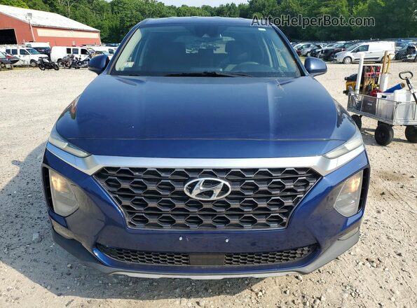5NMS3CAD2KH086675 2019 HYUNDAI SANTA Blue Front view
