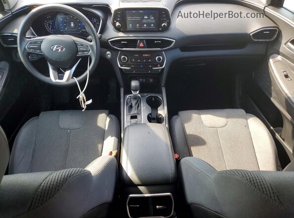 5NMS3CAD2KH086675 2019 HYUNDAI SANTA Blue Dashboard view