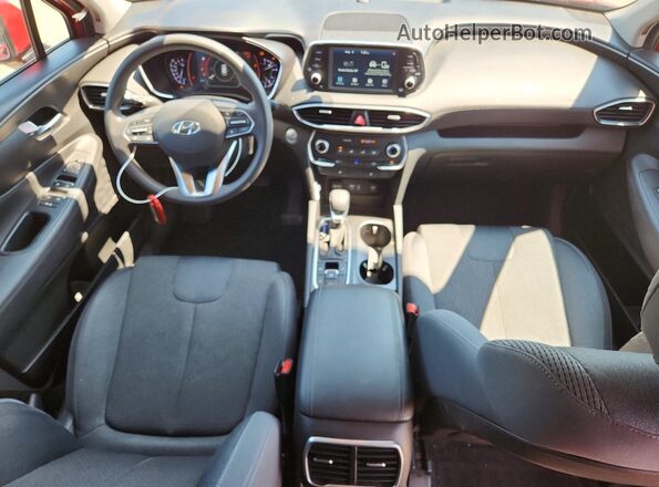 5NMS3CAD2LH230839 2020 HYUNDAI SANTA Red Вид панелі приладів
