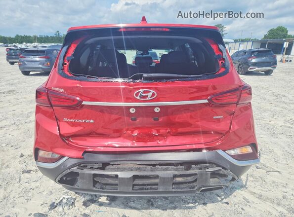 5NMS3CAD4KH055606 2019 HYUNDAI SANTA Red Rear view