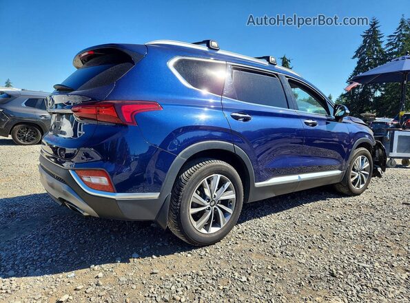 5NMS3CAD4LH274017 2020 HYUNDAI SANTA Blue Trasero derecho