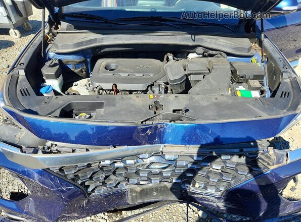 5NMS3CAD4LH274017 2020 HYUNDAI SANTA Blue Vista del compartimento del motor