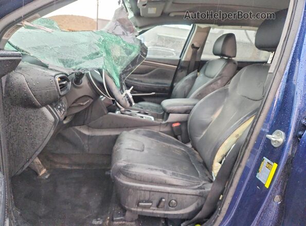 5NMS3CAD5LH182978 2020 HYUNDAI SANTA Синий Вид салона спереди