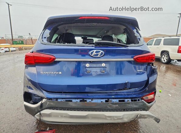 5NMS3CAD5LH182978 2020 HYUNDAI SANTA Синий Вид сзади