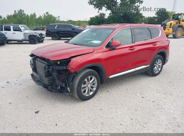 5NMS3CAD5LH203229 2020 HYUNDAI SANTA FE Red Առջևի ձախ երեք քառորդ տեսարան