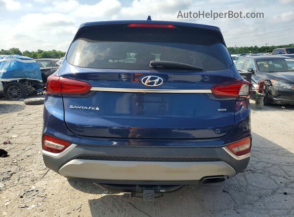 5NMS3CAD6KH081902 2019 HYUNDAI SANTA Blue Հետևի տեսք