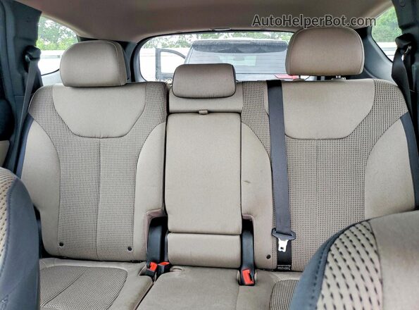 5NMS3CAD6LH147608 2020 HYUNDAI SANTA Gray Rear seats view