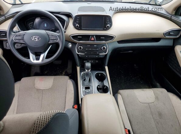 5NMS3CAD6LH147608 2020 HYUNDAI SANTA Gray Dashboard view