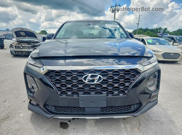 5NMS3CAD7KH013740 2019 HYUNDAI SANTA Black Front view