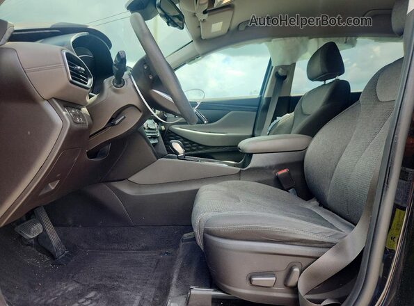 5NMS3CAD7KH013740 2019 HYUNDAI SANTA Black Front interior view