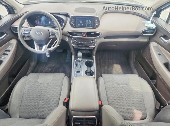 5NMS3CAD7KH013740 2019 HYUNDAI SANTA Black Dashboard view