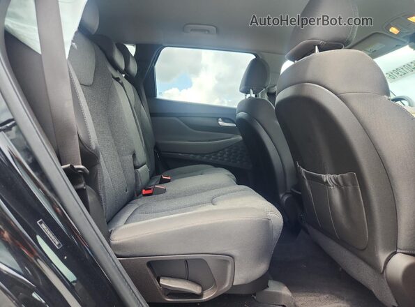 5NMS3CAD7KH013740 2019 HYUNDAI SANTA Black Rear interior view