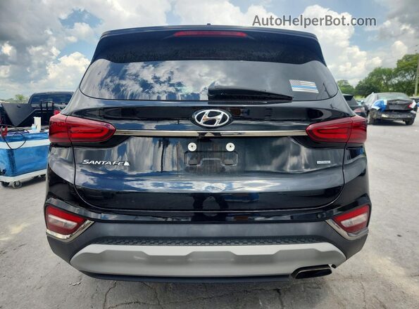 5NMS3CAD7KH013740 2019 HYUNDAI SANTA Black Rear view
