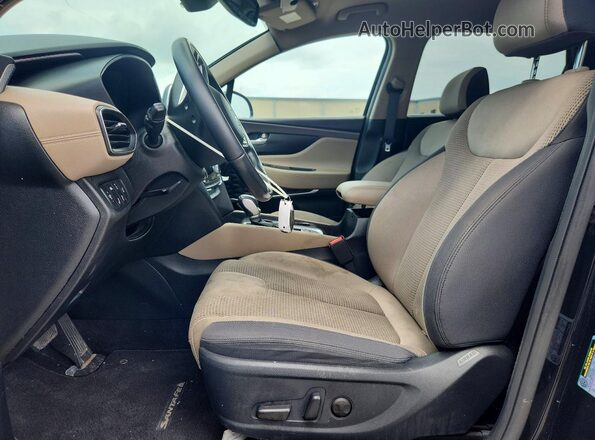 5NMS3CAD7KH036905 2019 HYUNDAI SANTA Черный Вид салона спереди
