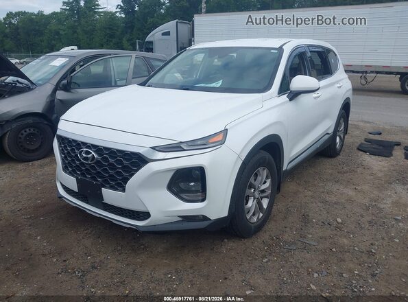 5NMS3CAD7LH144457 2020 HYUNDAI SANTA FE White Передня ліва чверть