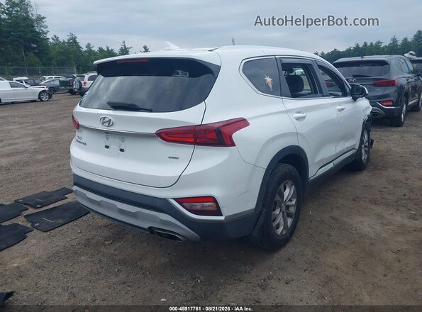 5NMS3CAD7LH144457 2020 HYUNDAI SANTA FE White Задня права чверть