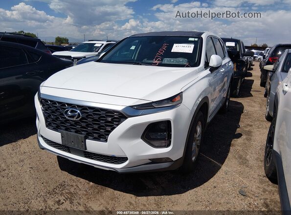 5NMS3CAD7LH234711 2020 HYUNDAI SANTA FE White წინა მარცხენა ხედი სამი მეოთხედიდან