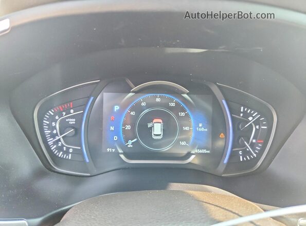 5NMS3CAD7LH250004 2020 HYUNDAI SANTA Gray ხელსაწყოთა პანელის ხედი