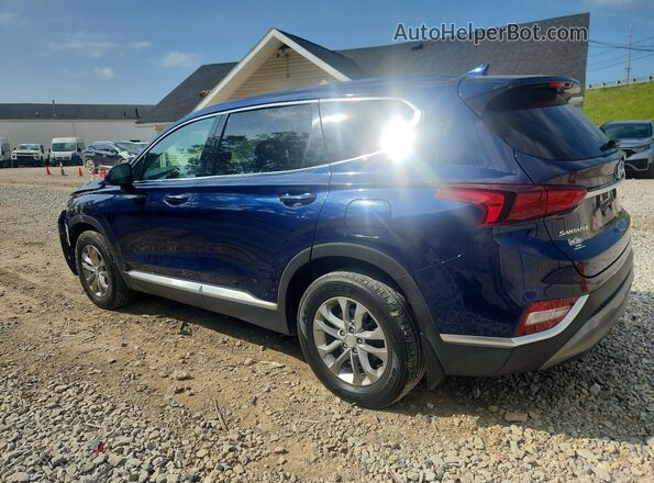 5NMS3CAD8KH095185 2019 HYUNDAI SANTA Blue Rear left