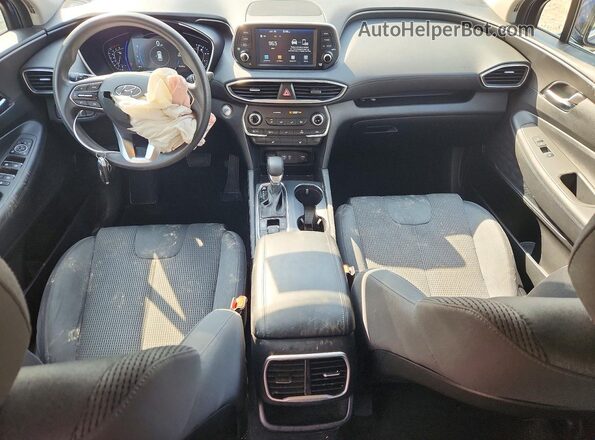 5NMS3CAD8KH095185 2019 HYUNDAI SANTA Blue Dashboard view