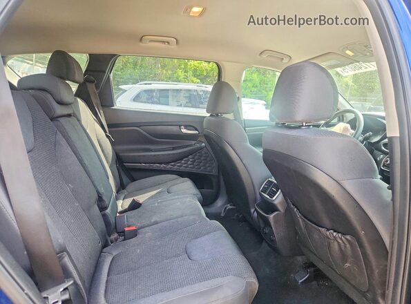 5NMS3CAD8KH095185 2019 HYUNDAI SANTA Blue Rear interior view