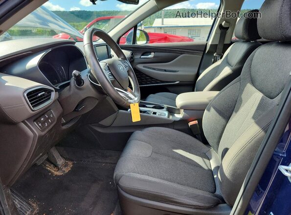 5NMS3CAD8LH241831 2020 HYUNDAI SANTA Blue Widok wnętrza z przodu