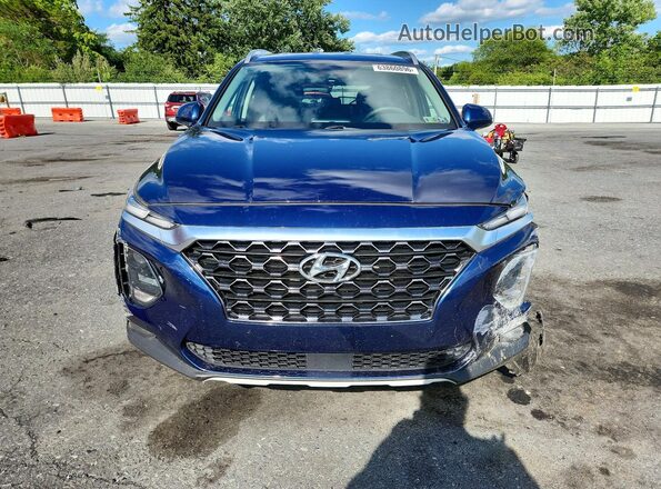 5NMS3CAD8LH241831 2020 HYUNDAI SANTA Blue Widok z przodu