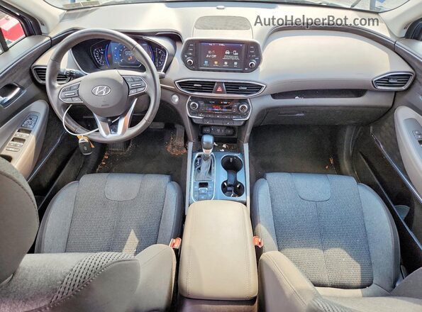 5NMS3CAD8LH241831 2020 HYUNDAI SANTA Blue Widok deski rozdzielczej