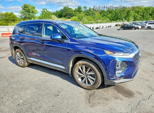 5NMS3CAD8LH241831 2020 HYUNDAI SANTA Blue Przód prawy