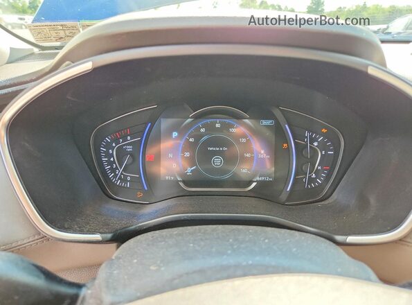 5NMS3CAD8LH241831 2020 HYUNDAI SANTA Blue Widok zestawu wskaźników