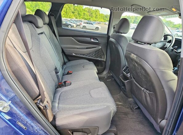 5NMS3CAD8LH241831 2020 HYUNDAI SANTA Blue Widok wnętrza z tyłu