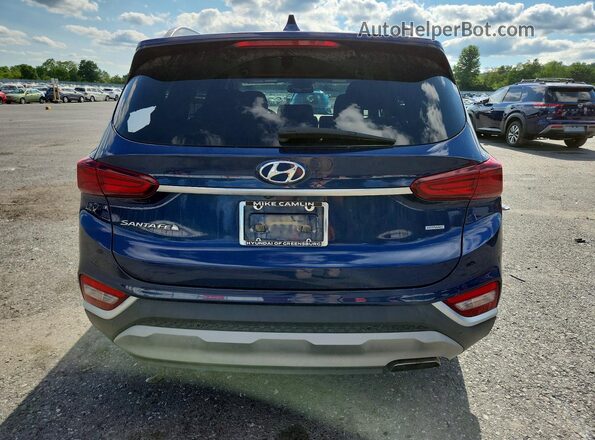 5NMS3CAD8LH241831 2020 HYUNDAI SANTA Blue Widok z tyłu